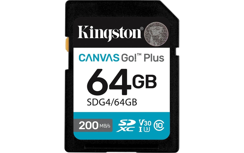 Kingston Carte SDXC Canvas Go! Plus 64 GB