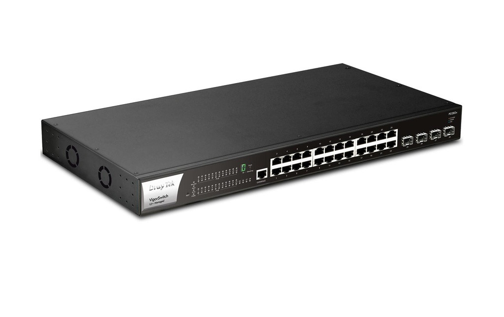 DrayTek PoE Switch VigorSwitch P2282x 28 ports