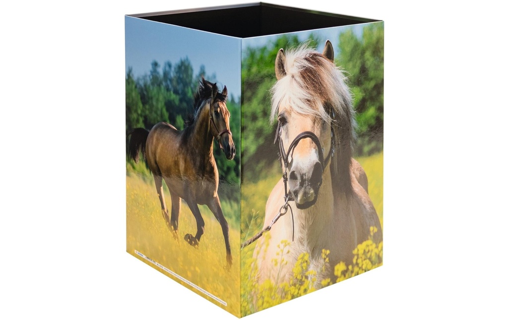 HERMA Corbeille à papier Prairie pour chevaux 15 l, Vert