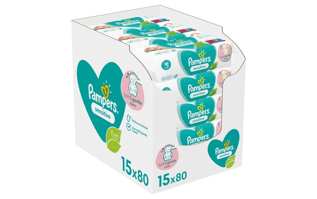Pampers Lingettes humides Sensitive Pack Giga