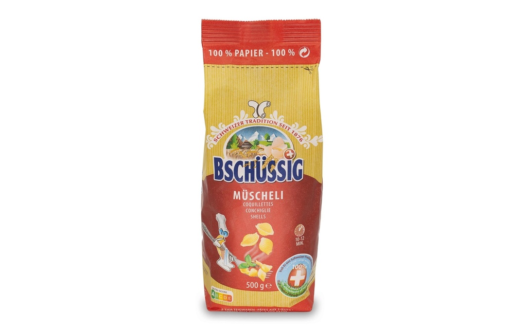 Bschüssig Pâtes alimentaires Muescheli 500 g