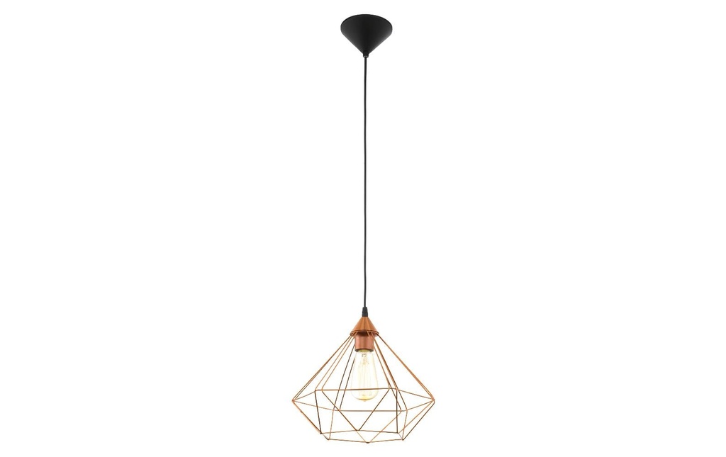EGLO Leuchten Lampe suspendue TARBES 1x E27, 32,5 cm cuivre
