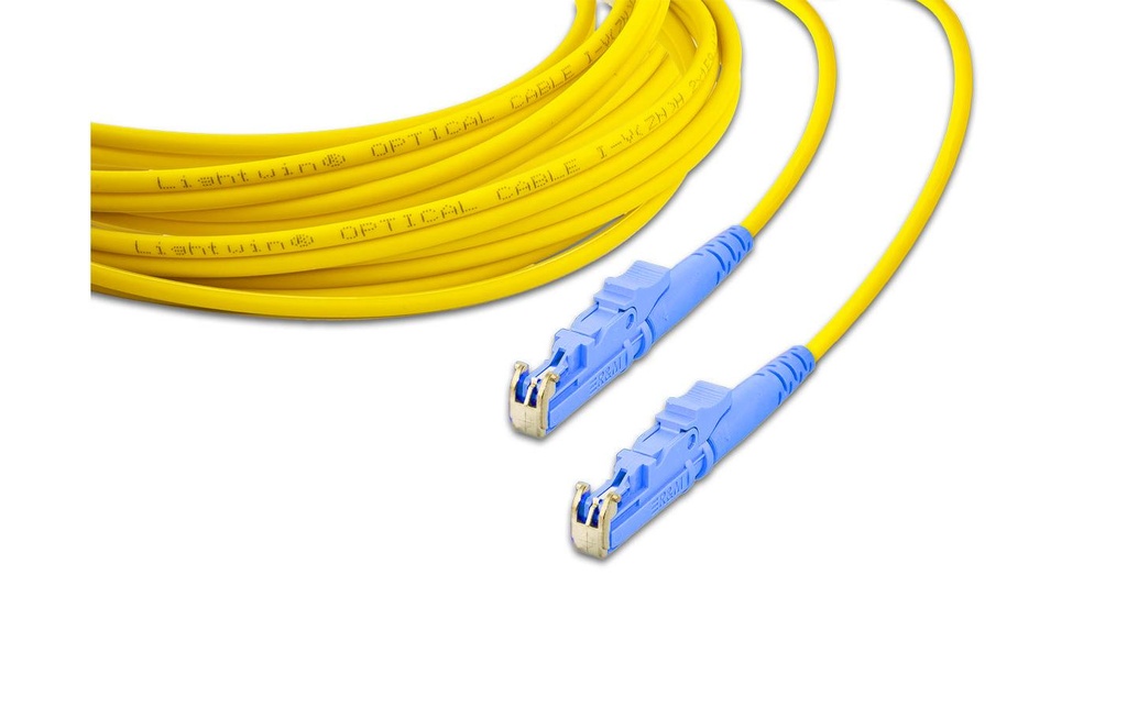Lightwin Câble patch à fibre optique Singlemode E2000 – E2000, OS2, Simplex, 2 m