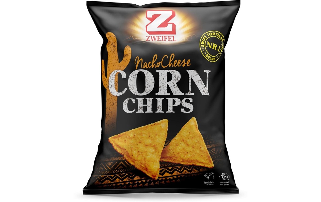 Zweifel Corn Chips Nacho Cheese 125 g