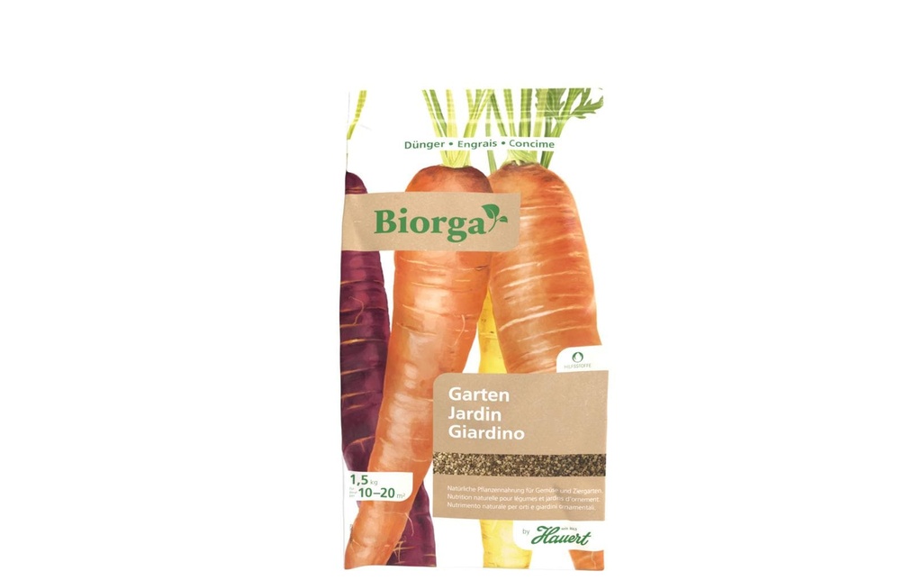 Hauert Biorga Gartendünger pour les légumes et les fleurs, 1,5 kg