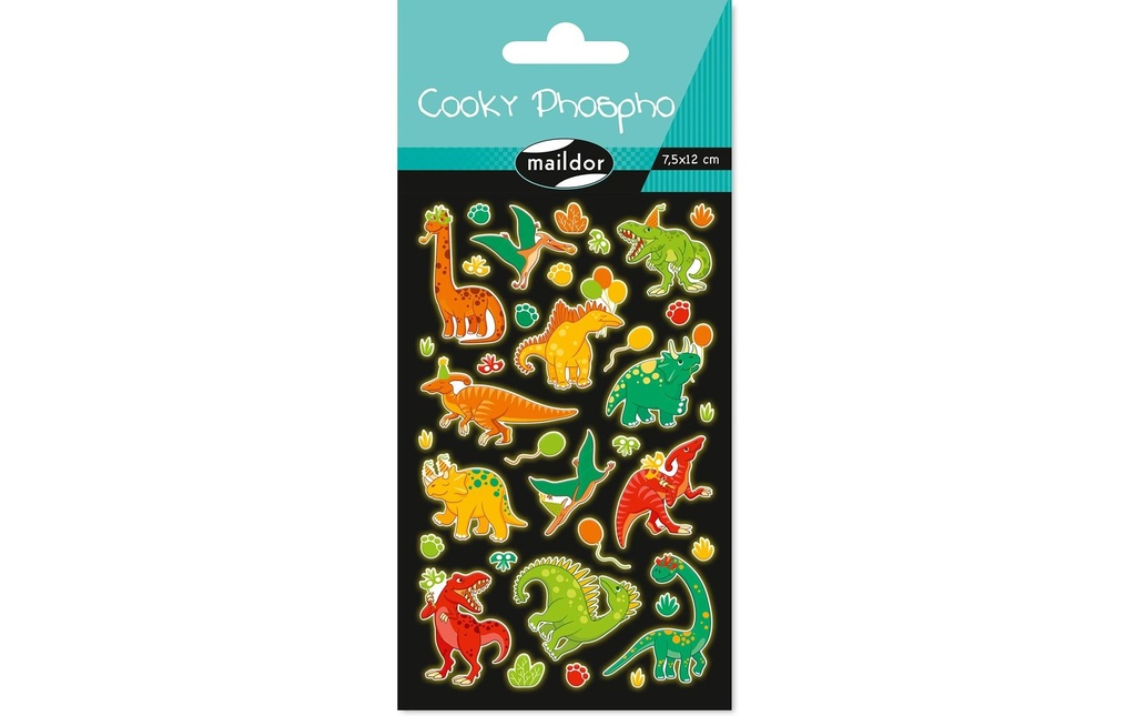 Clairefontaine Autocollant à motif Phospho Dino