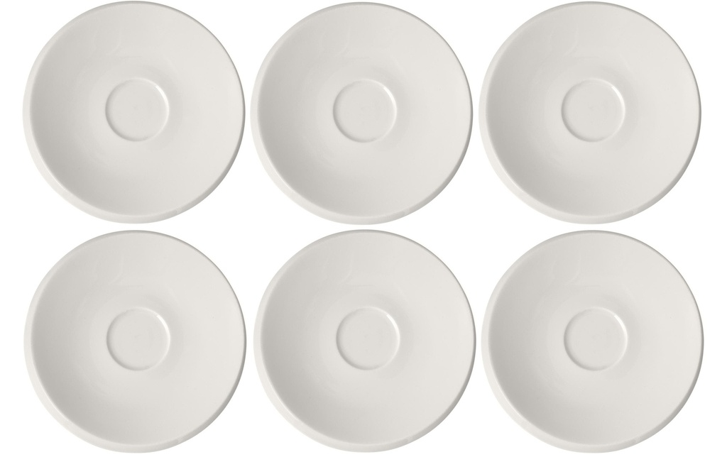 Villeroy & Boch Soucoupe New Moon 6 Pièce/s, Blanc