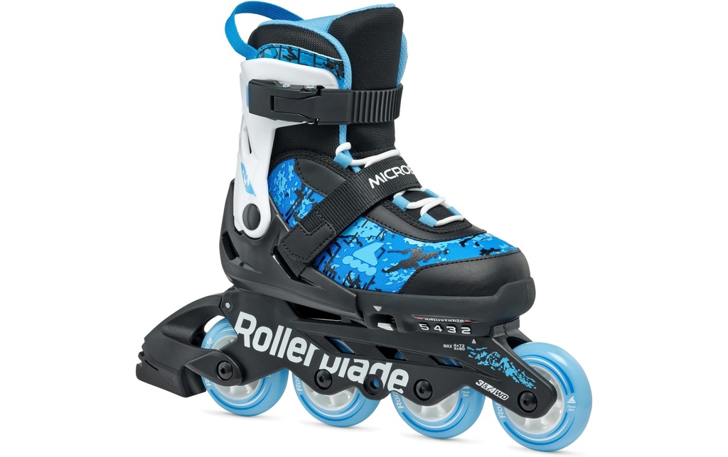 ROLLERBLADE Rollers en ligne Microblade SL Noir/bleu ciel, 33-36.5