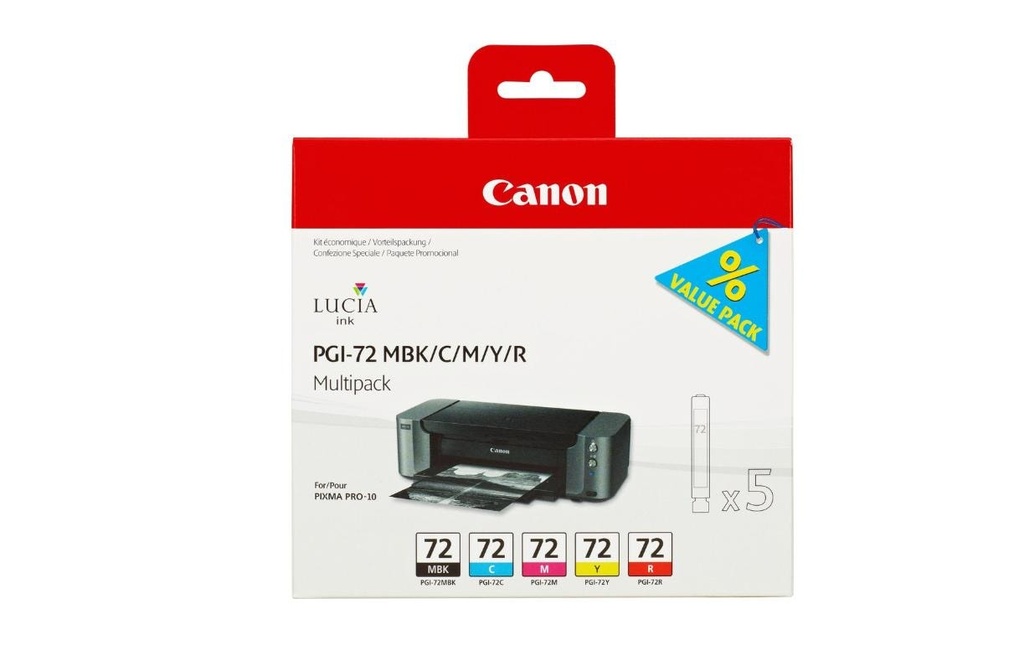 [433072950] CANON Canon cart.PGI-72MBK/C/M/Y/R (5 pces)