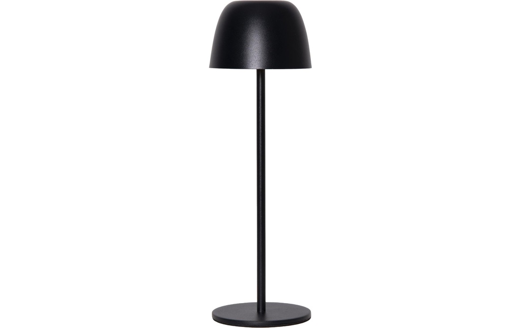Star Trading Lampe de table à accu Ronda IP54, blanc chaud, noir