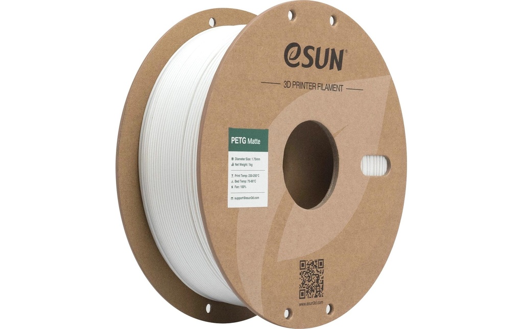 eSun Filament PETG-Matte Blanc 1.75 mm 1 kg