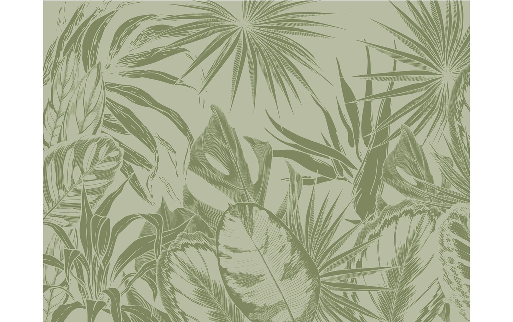 Duni Set de table Tropical Vibes 250 pièces, 40 cm x 30 cm, Vert