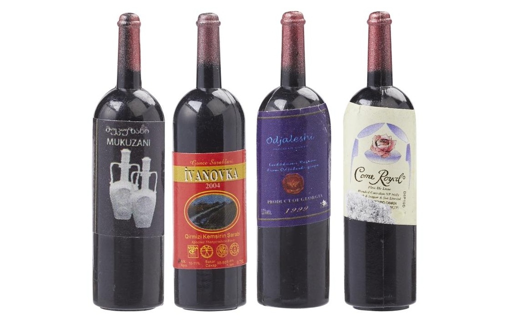 HobbyFun Mini-Food Bouteilles de vin 4.5 cm