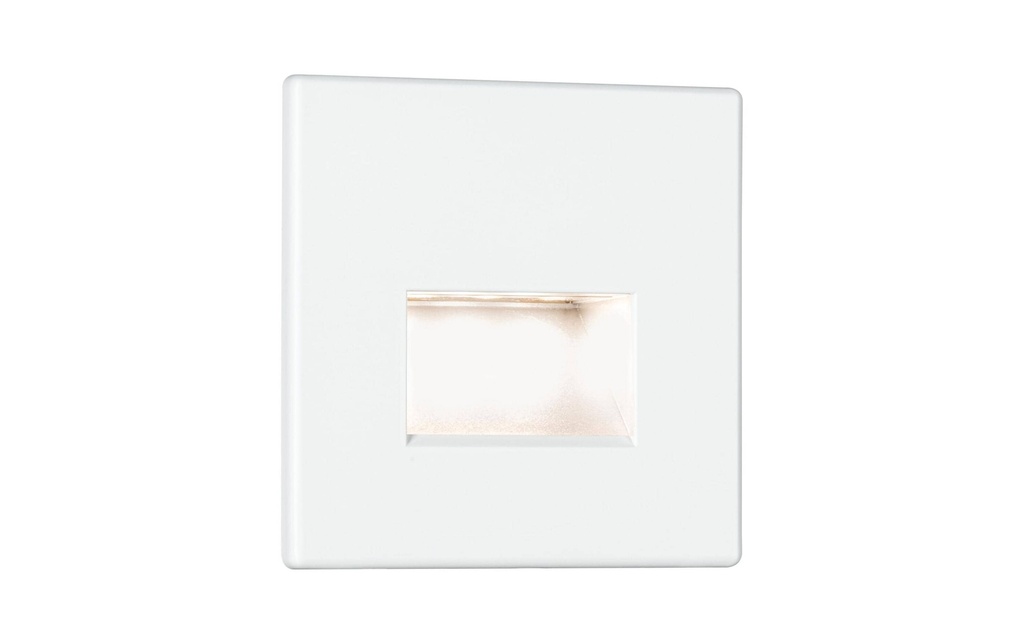 Paulmann Applique murale encastrée LED Edge Quadro, 1.2W, 2700K, blanc