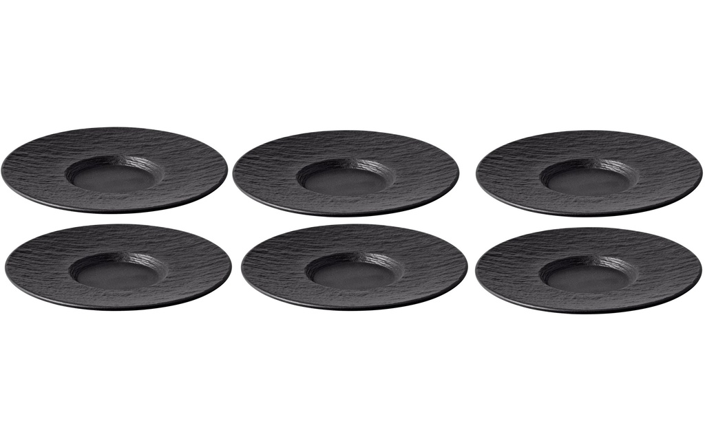 Villeroy & Boch Soucoupe Manufacture Rock 6 Pièce/s, Noir