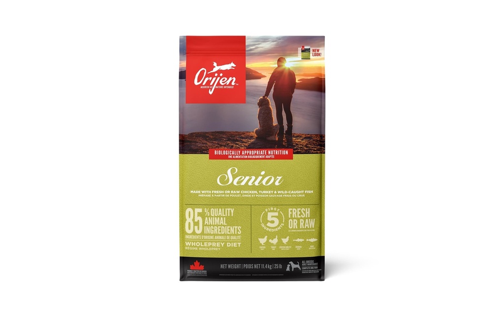 Orijen Alimentation sèche Dog Senior avec poulet, 11.4 kg