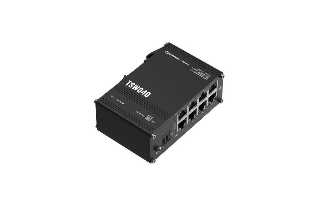 Teltonika Switch PoE+ sur rail TSW040 8 ports