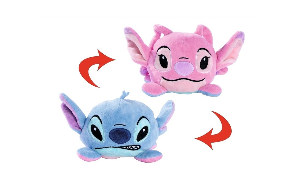 Simba Peluche réversible Disney Angel/Stitch 8 cm