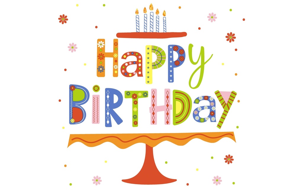 Paper + Design Serviettes en papier Happy B-day 33 cm x 33 cm, 20 Pièce/s