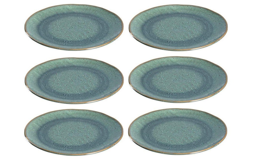 LEONARDO Assiette non décorative Matera 6 Pièce/s, Vert