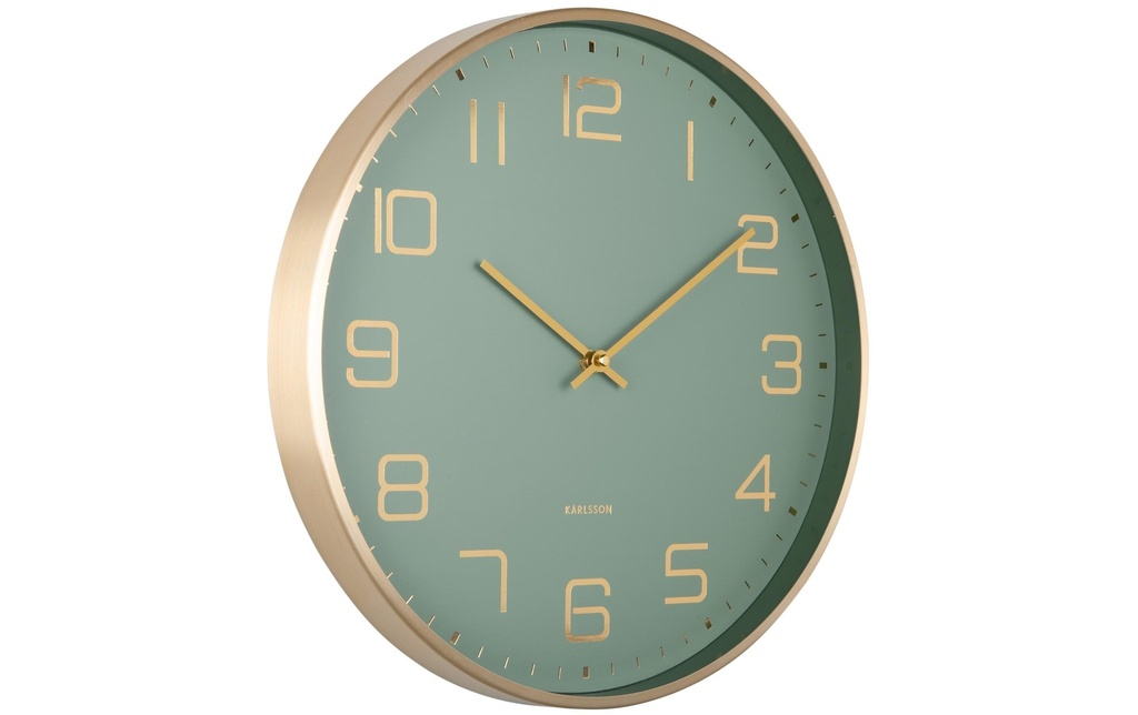 KARLSSON Horloge murale Elegance Glow Jungle green