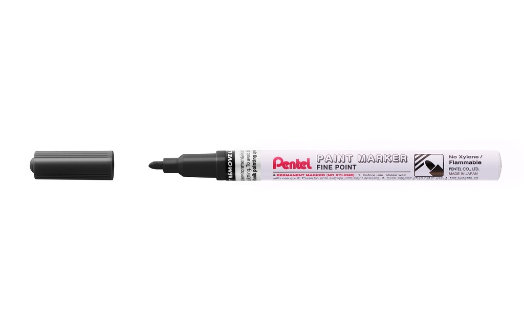 pentel Marqueur indélébile Paint 1.5 mm, Noir mat