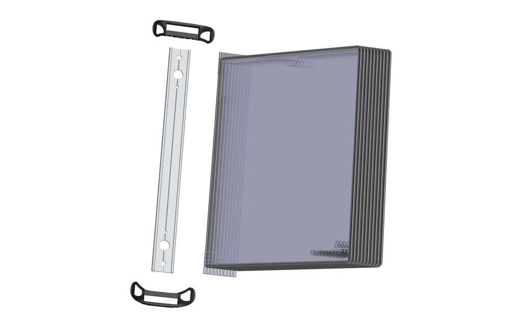 Tarifold Porte-documents Elément mural T-Display Pro Noir
