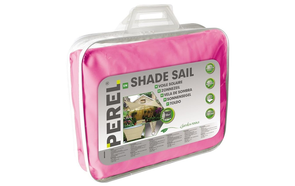 Perel Voile d’ombrage 360 cm, carré