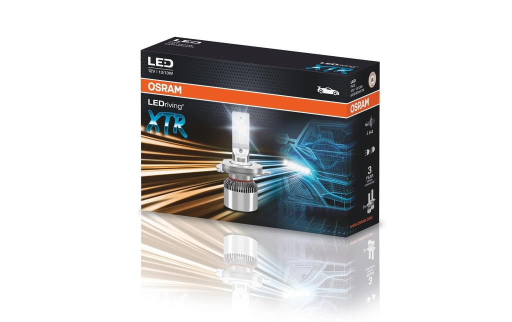 OSRAM LEDriving XTR H4 P43t Voiture de tourisme
