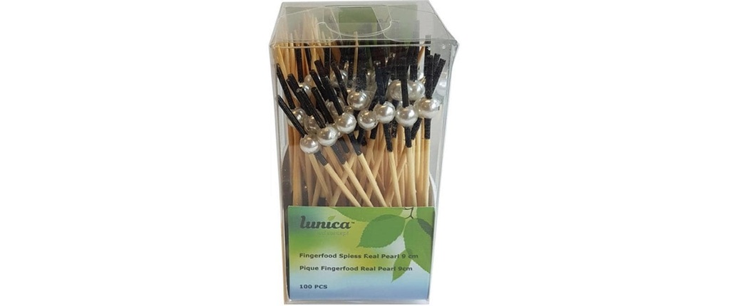 Haushaltsware Pearl Piques décoratifs Perle 100 Pièce/s Brun/Blanc