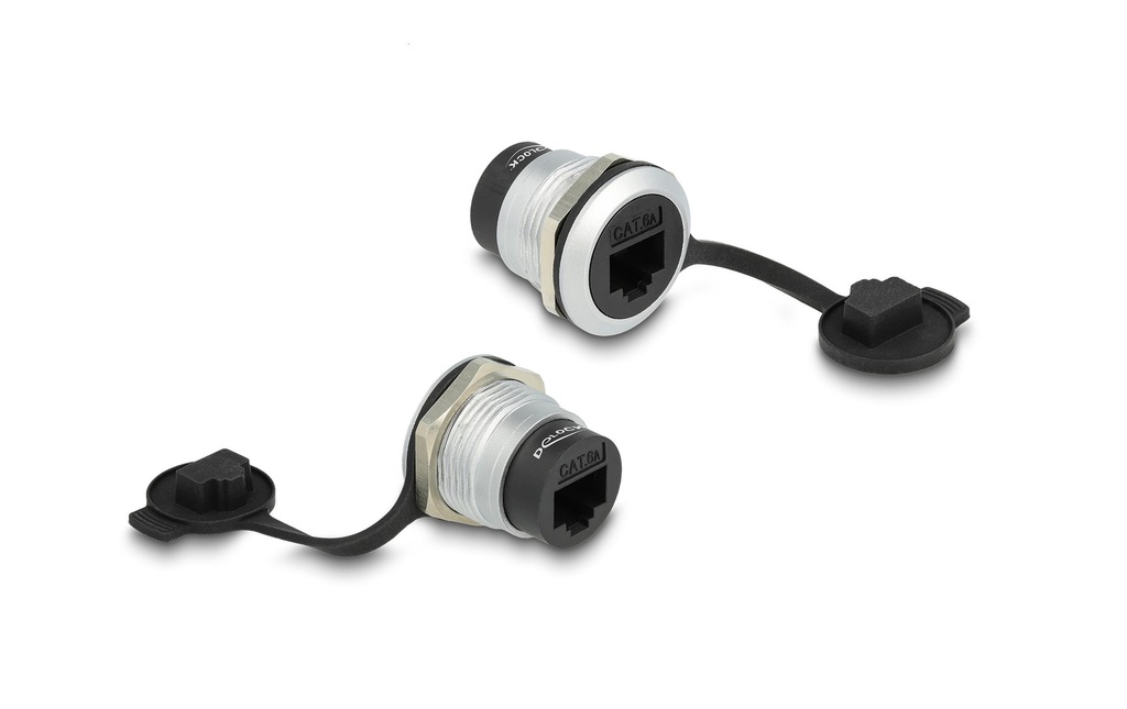 Delock Connecteur intégré RJ45 Cat.6A avec capuchon anti-poussière, 1 Pièce/s