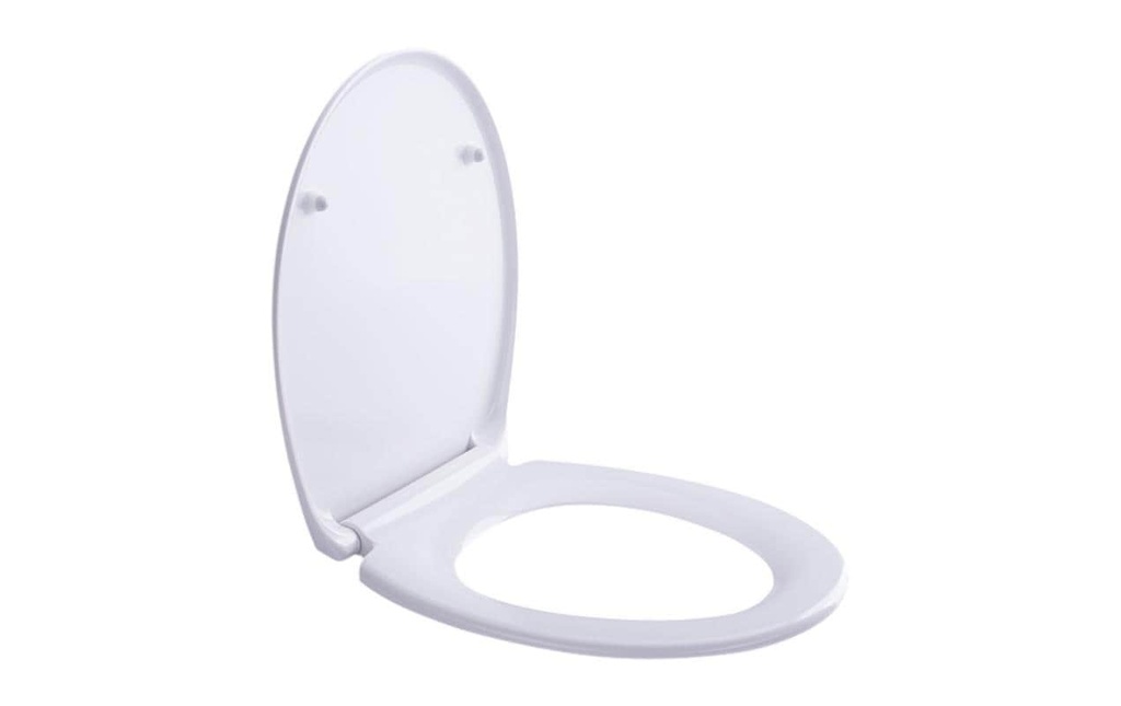 COCON Siège de toilette Duroplast avec mécanisme de fermeture en douceur Blanc