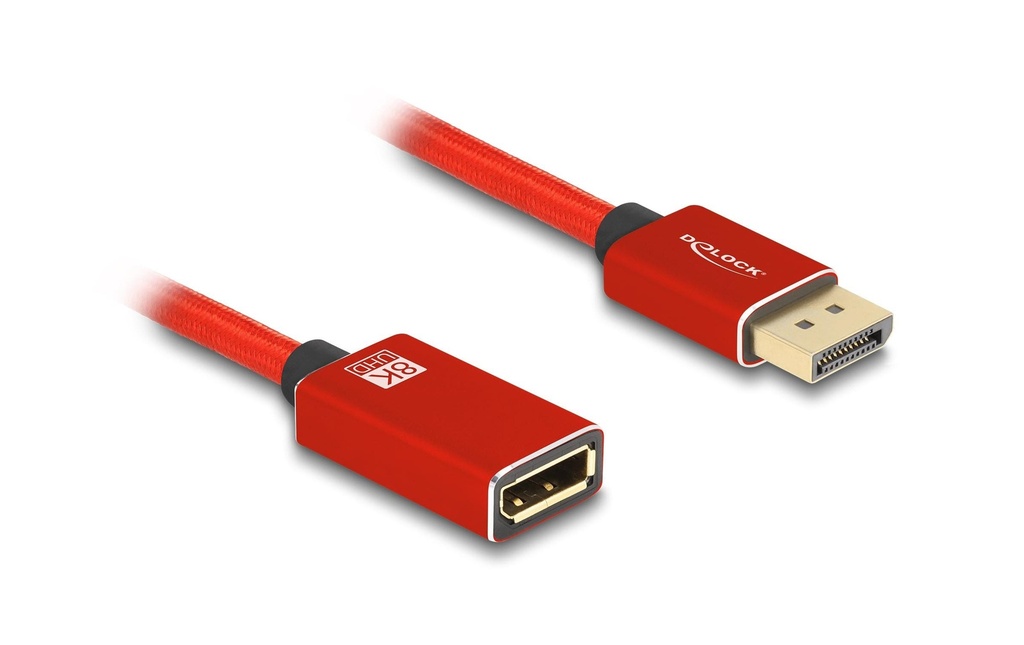 Delock Câble de prolongation 8K 60 Hz DisplayPort - DisplayPort, 1 m