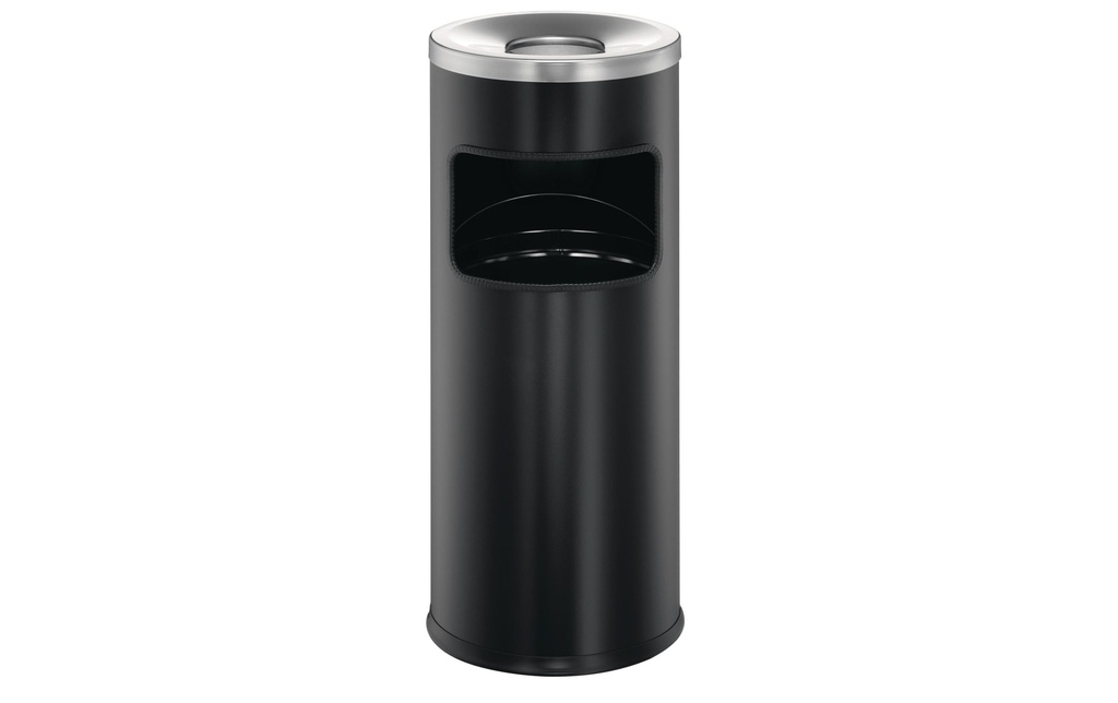 DURABLE Poubelles avec cendrier 17 l, Noir