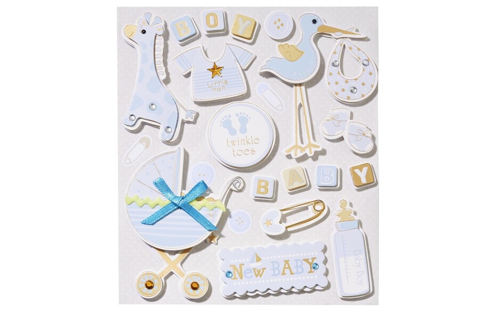 HobbyFun Autocollant 3D Babyboy 1 feuille