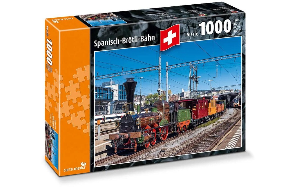 Carta.Media Puzzle Chemin de fer: «Spanisch-Brötli-Bahn»