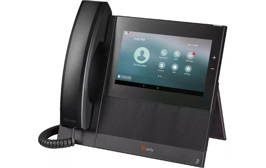 HP Téléphone de bureau Poly CCX 600 SIP Noir