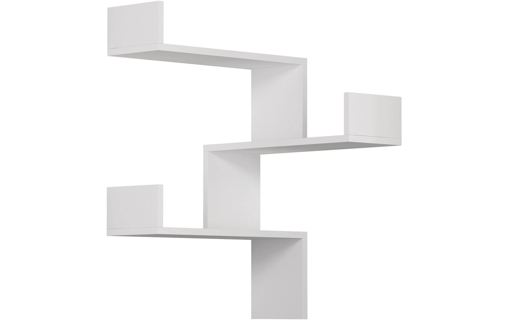 Woody Fashion Étagère murale Luksa 60 x 60 x 90 cm, Blanc