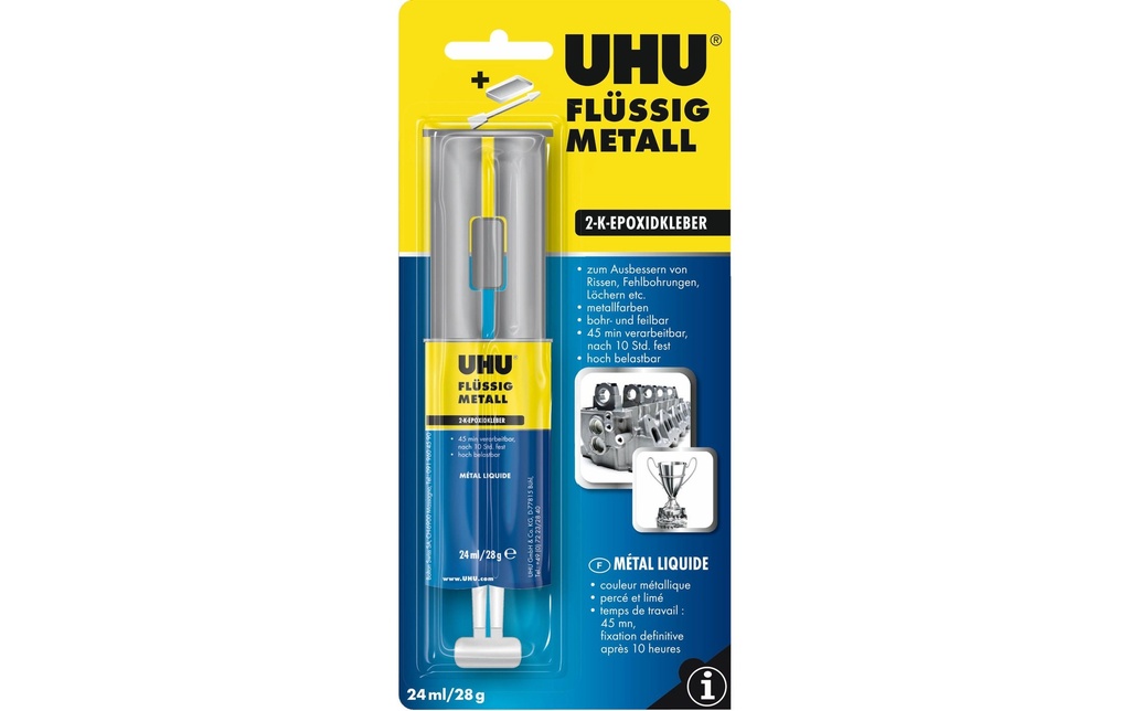 UHU Colle à deux composants Métal liquide 28 g