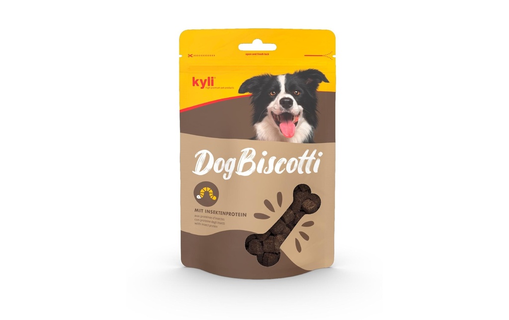 kyli Friandise DogBiscotti avec des protéines d'insectes, 200 g
