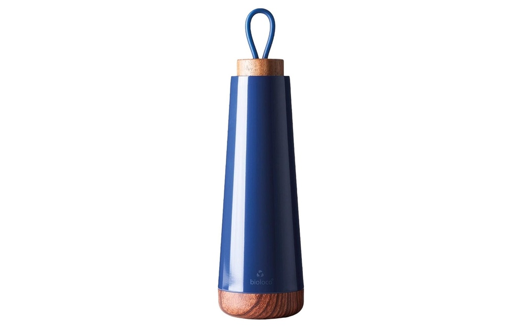BioLoco Bouteille isotherme Boucle-Ciel de minuit 500 ml, Bleu foncé