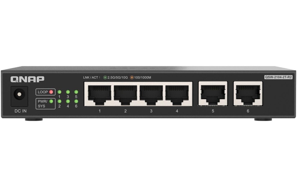 QNAP Switch QSW-2104-2T-R2 6 Port