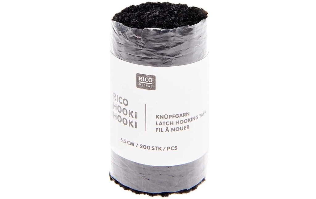 Rico Design Fil à nouer Hooki Noir