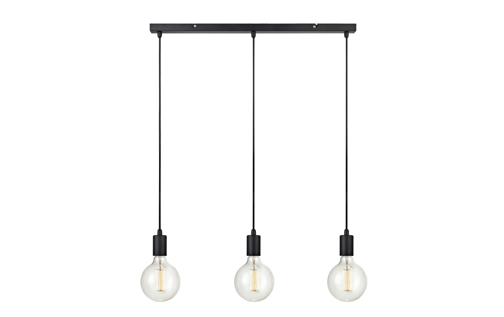 Markslöjd Lampe suspendue SKY 3L noir linéaire