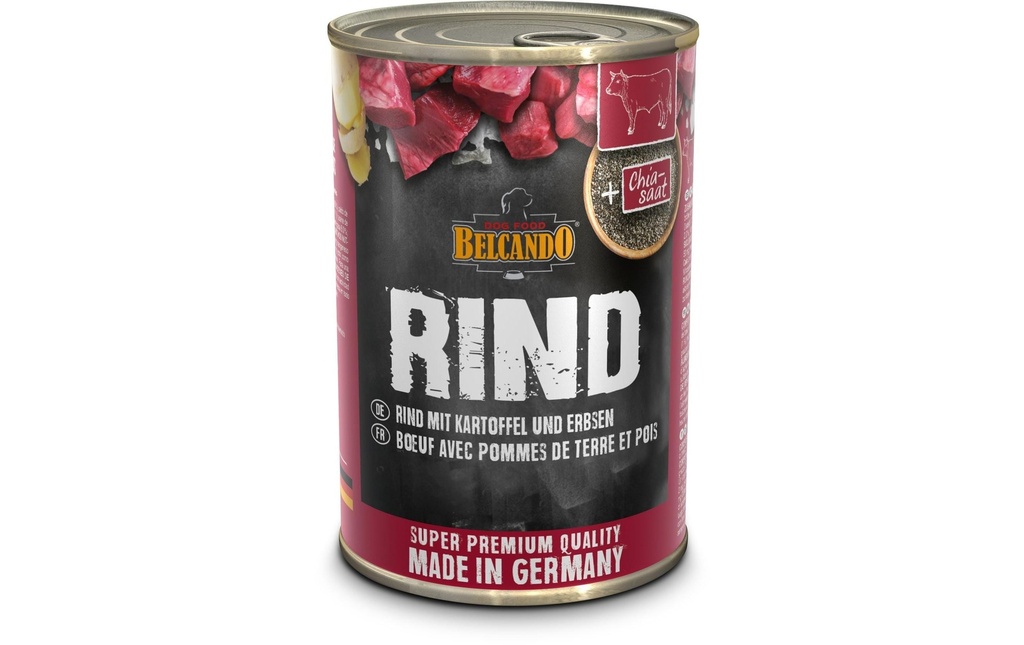 Belcando Alimentation humide Bœuf avec pommes de terre & petits pois, 400g