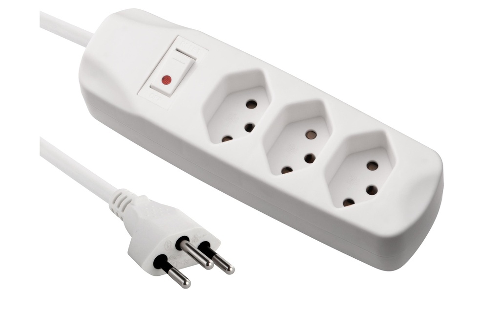 FURBER.power Bloc multiprises 3x T13 avec interrupteur, blanc