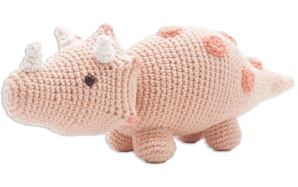 Hardicraft Kit de crochet Dino Triceratops 24 cm