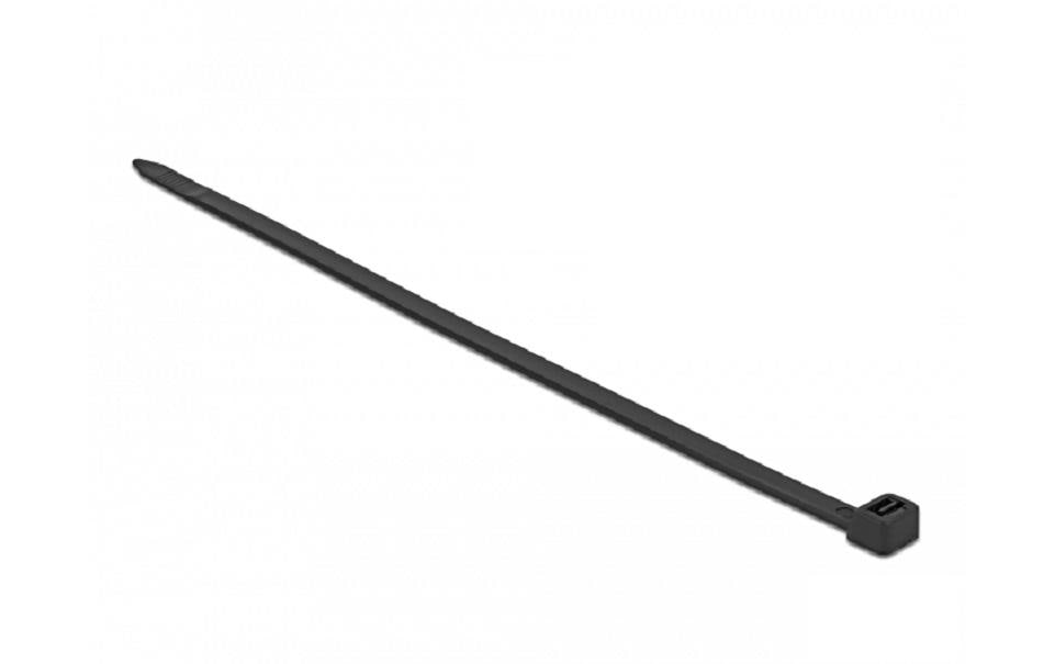 Delock Serre-câble 200 x 4.8 mm Noir 200 mm x 4.8 mm, 50 pièces