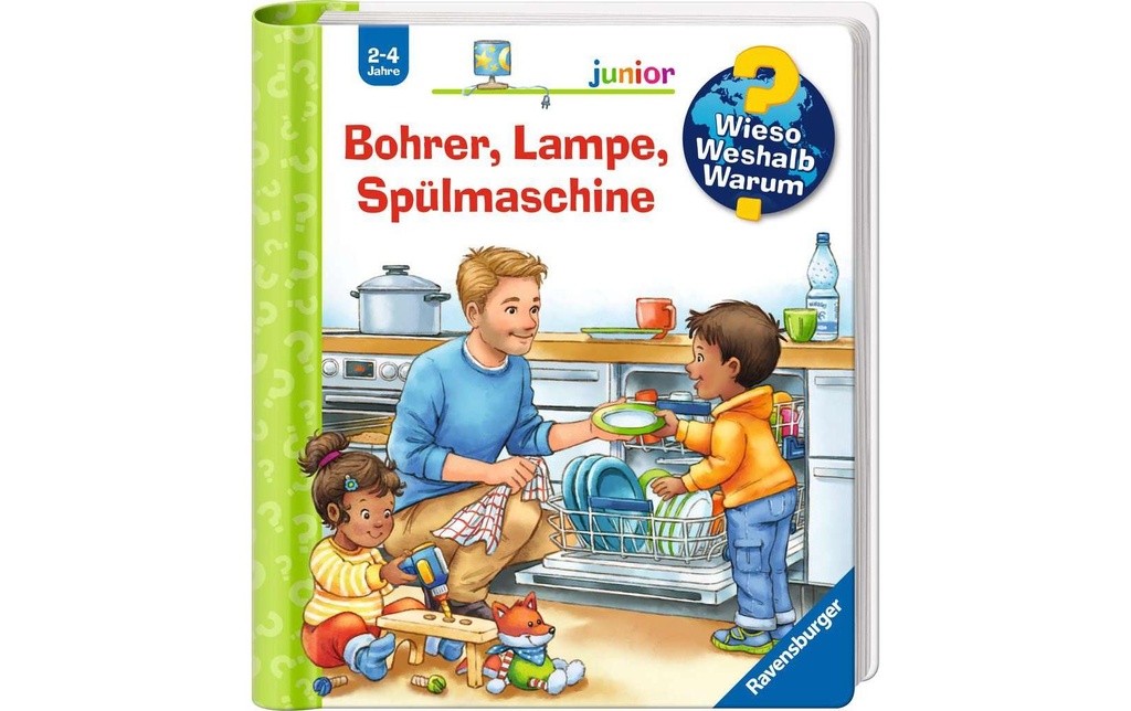 Ravensburger Livres pratiques pour enfants WWW junior: perceuse, lampe, lave-vaisselle