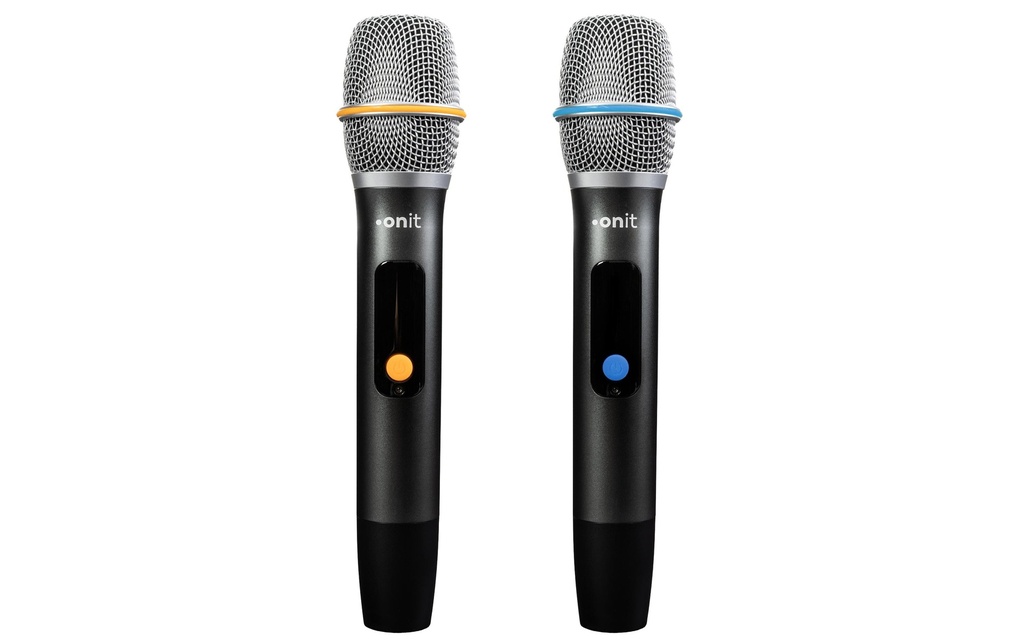 onit Microphone karaoké UHF Wonderwall, 2 pièces